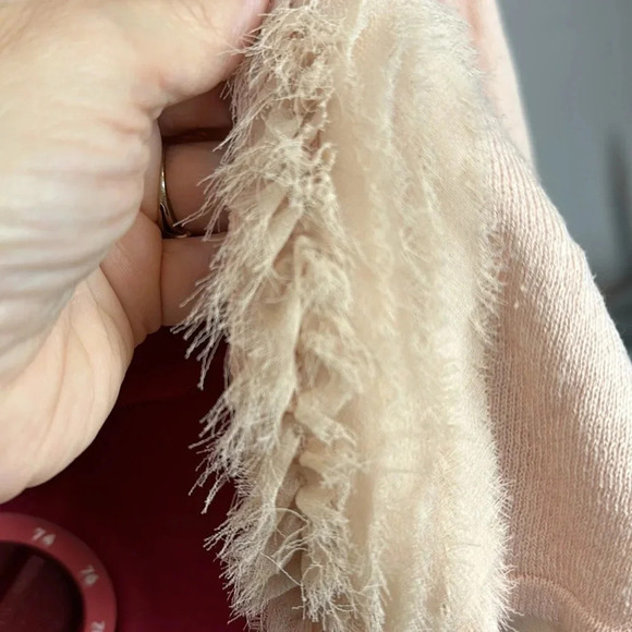 Elle fine knit cotton/rayon sweater with embellishment - Picture 12 of 14